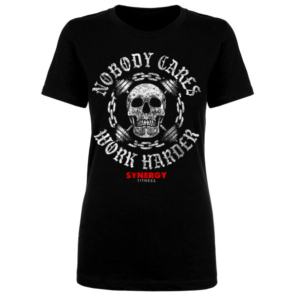 WORK HARDER - WOMEN'S FITTED T-SHIRT Thumbnail