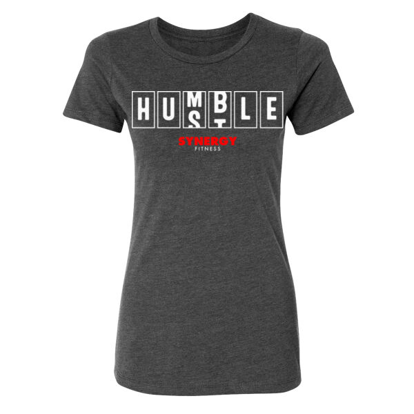 HUMBLE HUSTLE - WOMEN'S FITTED T-SHIRT Thumbnail